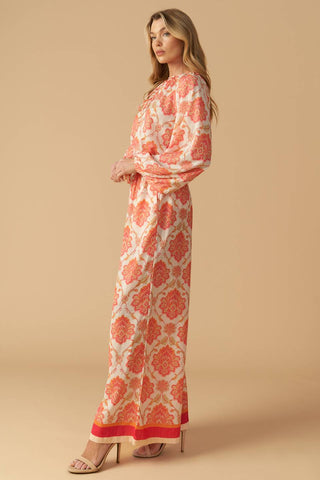 INTO THE NIGHT WOVEN WIDE LEG PANTS