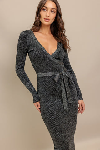 FOREVER IMPRESSED SWEATER MIDI DRESS