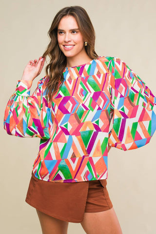 THAT'S THAT BRIGHT WOVEN TOP
