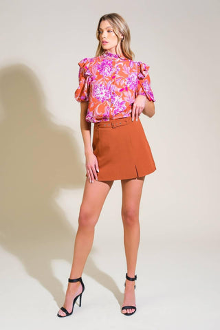 MEMORIES IN FOCUS WOVEN TOP