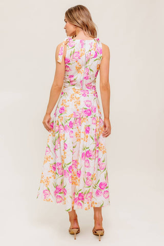 BOTANICAL BLISS WOVEN TOP AND SKIRT SET