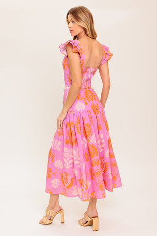 DISTANT SUN WOVEN TOP AND SKIRT SET