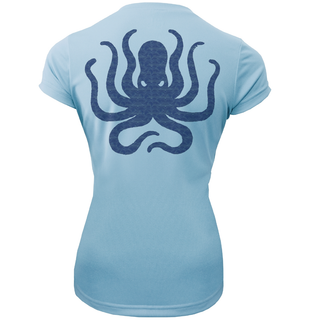 Key West, FL Kraken Women's Short Sleeve UPF 50+ Dry-Fit Shirt