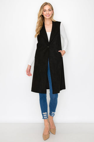 Ana Stretch Suede Vest