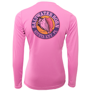 Siesta Key "Saltwater Hair...Don't Care" Long Sleeve UPF 50+ Dry-Fit Shirt
