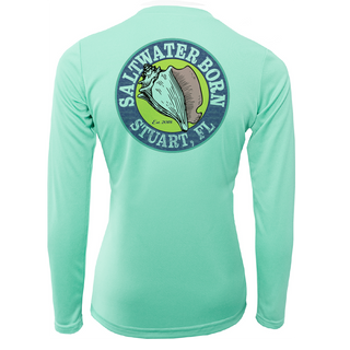 Stuart "Saltwater Hair...Don't Care" Long Sleeve UPF 50+ Dry-Fit Shirt