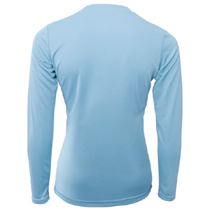 "Life Is Better At The Beach" Turtle Women's Long Sleeve UPF 50+ Dry-Fit Shirt (No Back)