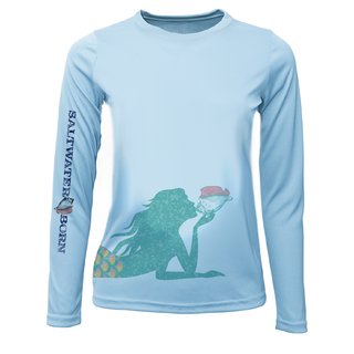 Mermaid Wrap Women's Long Sleeve UPF 50+ Dry-Fit Shirt