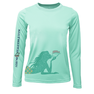 Mermaid Wrap Women's Long Sleeve UPF 50+ Dry-Fit Shirt