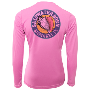 Siesta Key Horseshoe Crab Women's Long Sleeve UPF 50+ Dry-Fit Shirt
