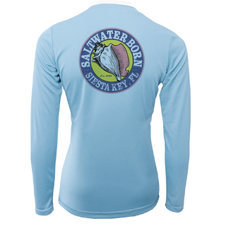 Siesta Key "Saltwater Hair...Don't Care" Long Sleeve UPF 50+ Dry-Fit Shirt