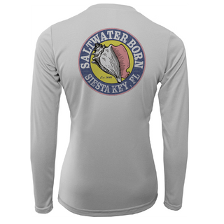 Siesta Key "Saltwater Hair...Don't Care" Long Sleeve UPF 50+ Dry-Fit Shirt