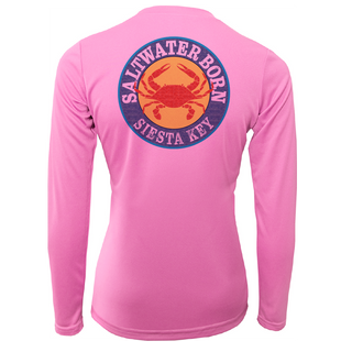 Siesta Key Steamed Crab Women's Long Sleeve UPF 50+ Dry-Fit Shirt
