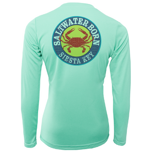 Siesta Key Steamed Crab Women's Long Sleeve UPF 50+ Dry-Fit Shirt