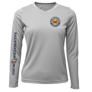 Siesta Key Steamed Crab Women's Long Sleeve UPF 50+ Dry-Fit Shirt