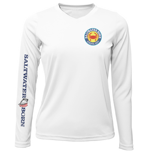 Siesta Key Steamed Crab Women's Long Sleeve UPF 50+ Dry-Fit Shirt