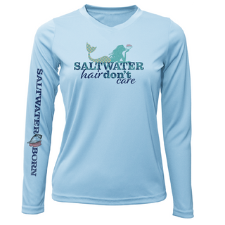 Stuart "Saltwater Hair...Don't Care" Long Sleeve UPF 50+ Dry-Fit Shirt