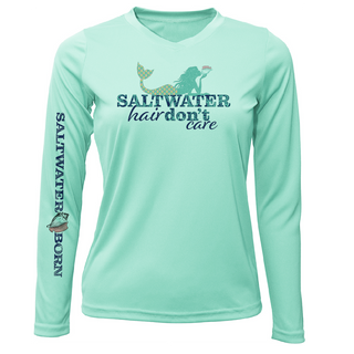 Stuart "Saltwater Hair...Don't Care" Long Sleeve UPF 50+ Dry-Fit Shirt