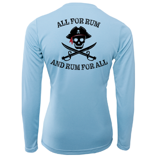 Florida Freshwater Born "All For Rum and Rum For All" Women's Long Sleeve UPF 50+ Dry-Fit Shirt