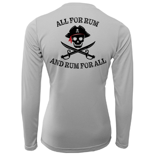 Florida Freshwater Born "All For Rum and Rum For All" Women's Long Sleeve UPF 50+ Dry-Fit Shirt