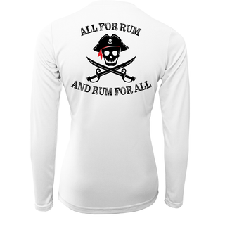Florida Freshwater Born "All For Rum and Rum For All" Women's Long Sleeve UPF 50+ Dry-Fit Shirt