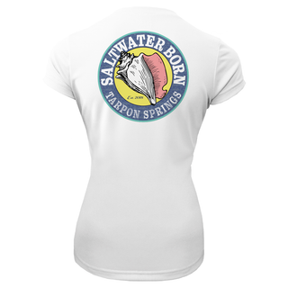 Tarpon Springs Florida Girl Women's Short Sleeve UPF 50+ Dry-Fit Shirt