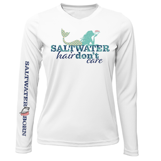 St. Pete Beach, FL "Saltwater Hair Don't Care" Long Sleeve UPF 50+ Dry-Fit Shirt