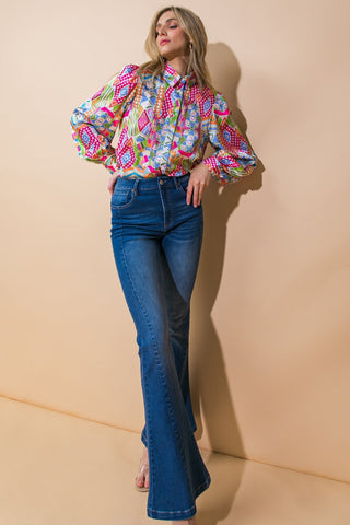 JUST WHAT I NEEDED WOVEN TOP