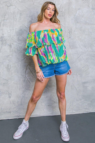 MAGNOLIA SANTA CATERINA WOVEN TOP