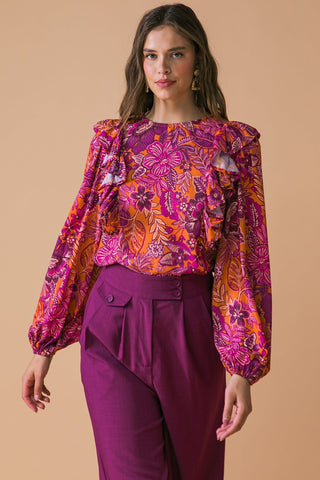 READY FOR WHAT'S NEXT WOVEN TOP