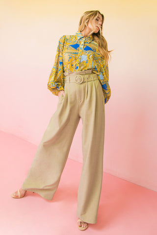 HEY VACAY WOVEN TOP