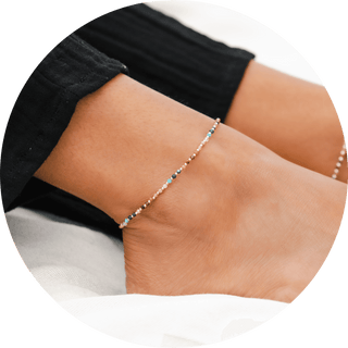 Master Healer 2mm Metal Accent Healing Anklet