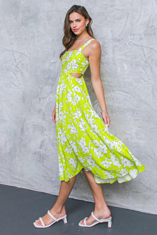 PERFECTLY ADORED WOVEN MIDI DRESS