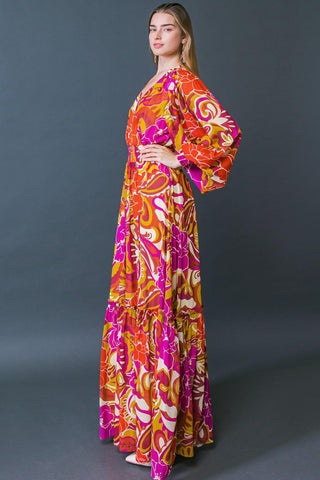 READY FOR THE SPOTLIGHT WOVEN MAXI DRESS