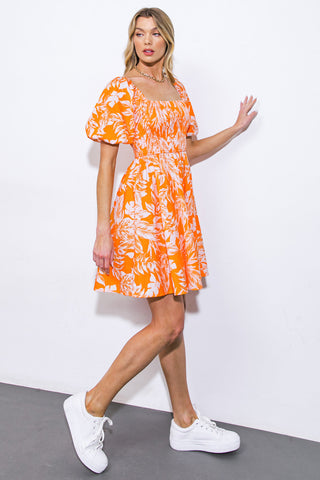 BRINGING THE DRAMA WOVEN MINI DRESS