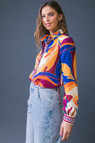 HUMMING BIRD WISHES WOVEN TOP